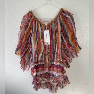 Vibrant Multicolor Striped Blouse